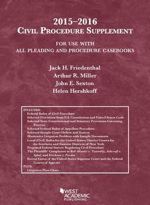 Civil Procedure Supplement, For Use With All Pleading and Procedure Casebooks