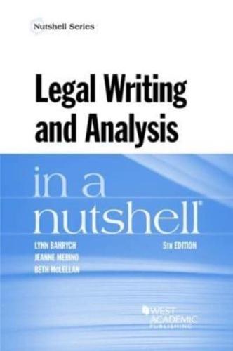 Legal Writing and Analysis in a Nutshell
