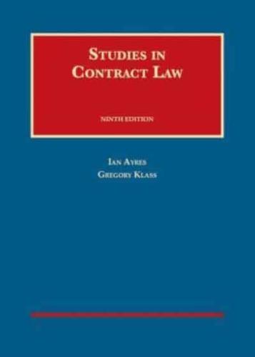 Studies in Contract Law