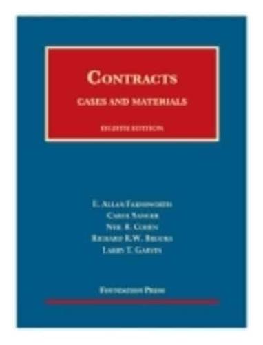 Cases and Materials on Contracts