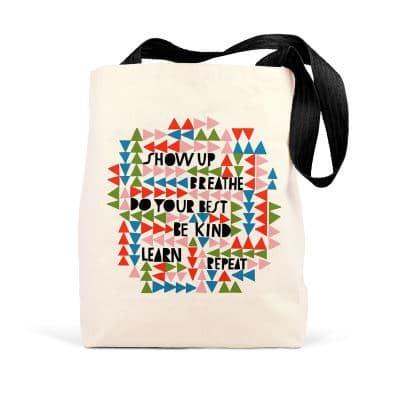 Em & Friends Lisa Congdon Show Up, Breathe Tote