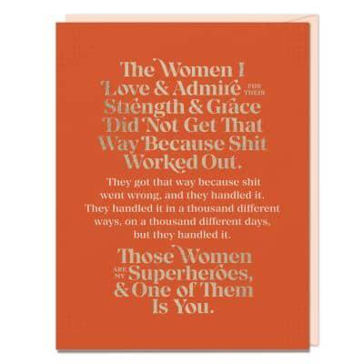 6-Pack Elizabeth Gilbert The Women I Love and Admire Card