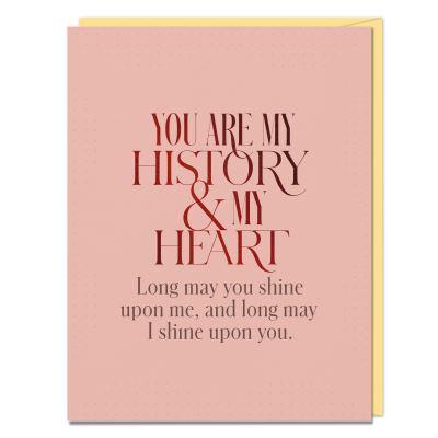 6-Pack Elizabeth Gilbert You Are My History and My Heart Card