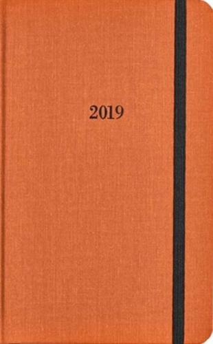 Shinola Planner: 2019, 12 Month, Hard Linen, Sunset Orange (5.25X8.25)
