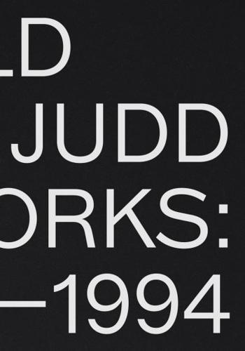 Donald Judd