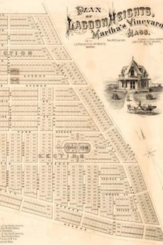 1873 Plan of Lagoon Heights, Martha's Vineyard, Massachusetts - A Poetose Notebook / Journal / Diary (50 Pages/25 Sheets)