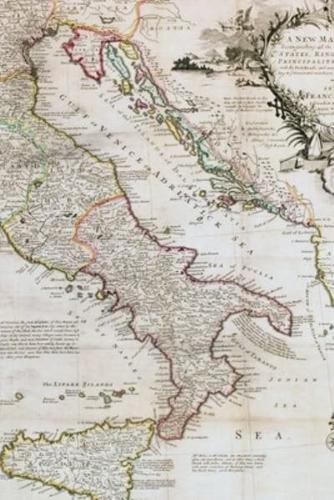 1714 Map of Italy - A Poetose Notebook / Journal / Diary (50 Pages/25 Sheets)