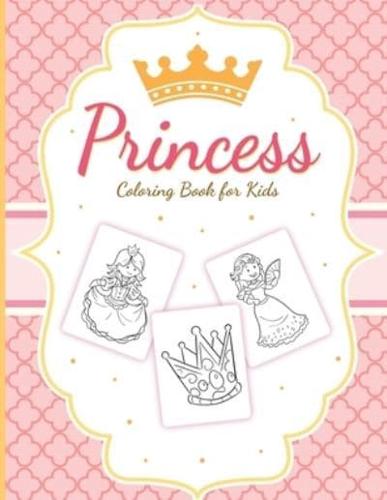 Princess Coloring Book For Kids: For Girls Ages 3-9   Toddlers   Activity Set   Crafts and Games