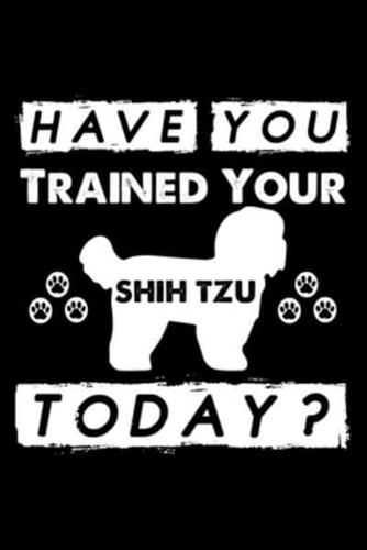Have You Trained Your Shih Tzu Today?