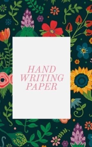 Hand Writing Paper