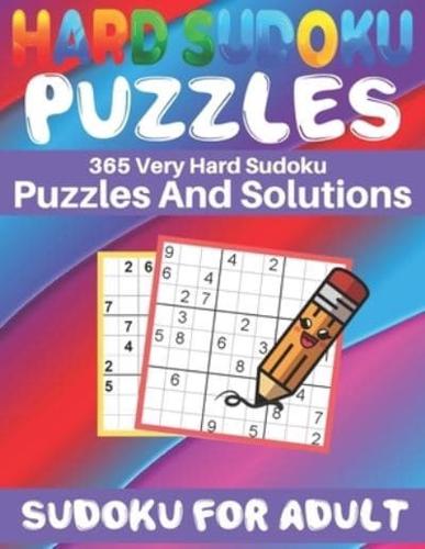 Hard Sudoku Puzzles 365 Very Hard Sudoku Puzzle and Solutions