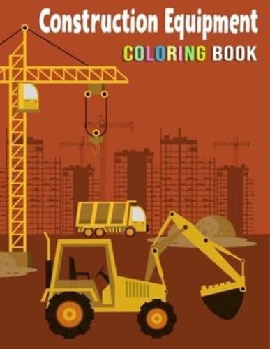 Construction Equipment Coloring Book