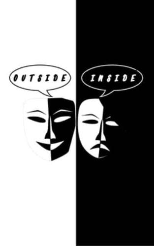Outside and Inside Drama Mask, Notebook for Theater Teachers and Drama Lovers