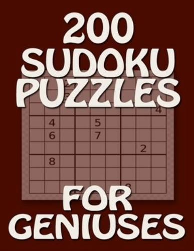 200 Sudoku Puzzles for Geniuses