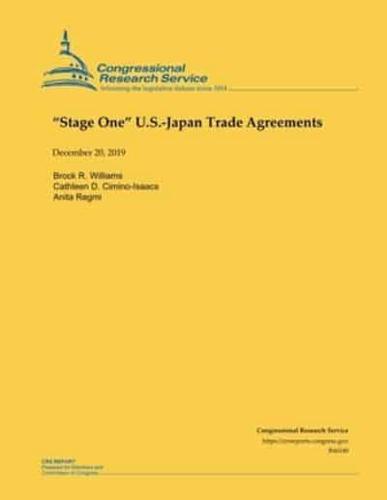"Stage One" U.S.-Japan Trade Agreements