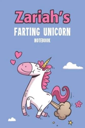 Zariah's Farting Unicorn Notebook