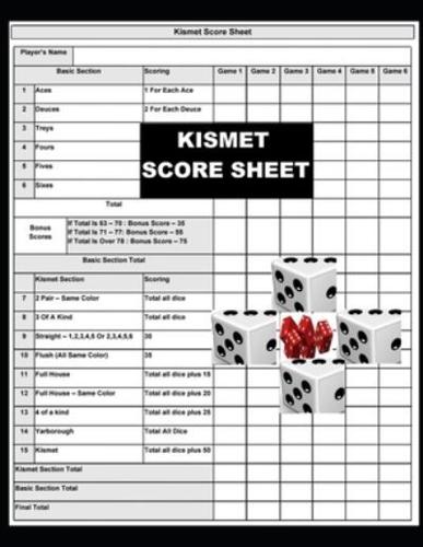 Kismet Score Sheets