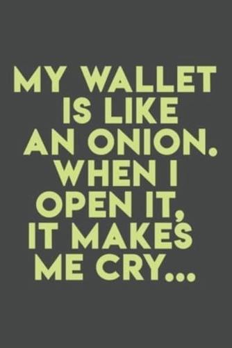 My Wallet Is Like an Onion. When I Open It, It Makes Me Cry...