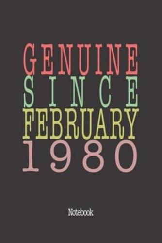 Genuine Since February 1980