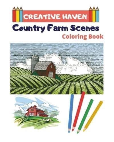 Creative Haven Country Farm Scenes Coloring Book