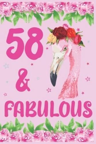 58 & Fabulous Birthday Journal