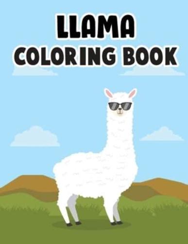 Llama Coloring Book