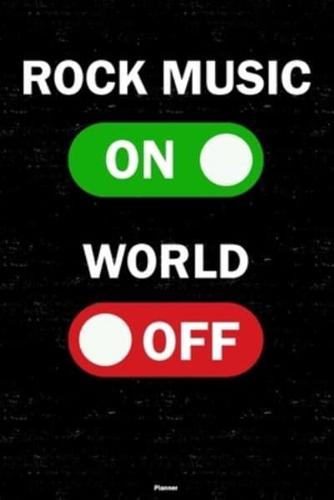 Rock Music On World Off Planner