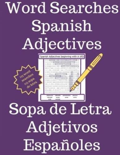 Word Searches - Spanish Adjectives - Sopa De Letras - Adjetivos Españoles