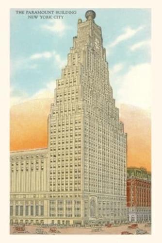 Vintage Journal Paramount Building, New York City