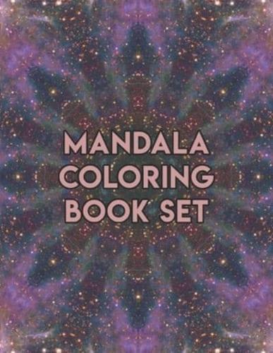 Mandala Coloring Book Set