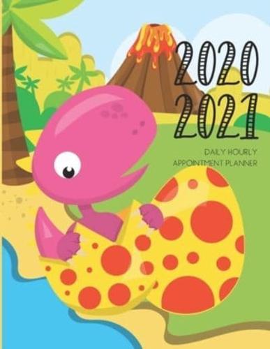 Daily Planner 2020-2021 Dinosaur 15 Months Gratitude Hourly Appointment Calendar