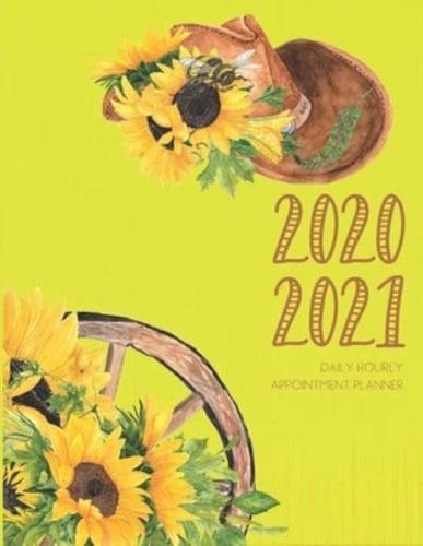 Daily Planner 2020-2021 Sunflowers 15 Months Gratitude Hourly Appointment Calendar