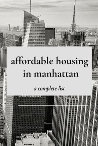 Affordable Housing in Manhattan