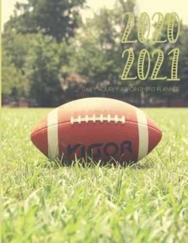 Daily Planner 2020-2021 Football 15 Months Gratitude Hourly Appointment Calendar