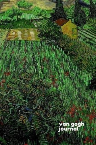 Van Gogh Journal Starring "Field With Poppies" By Vincent Van Gogh