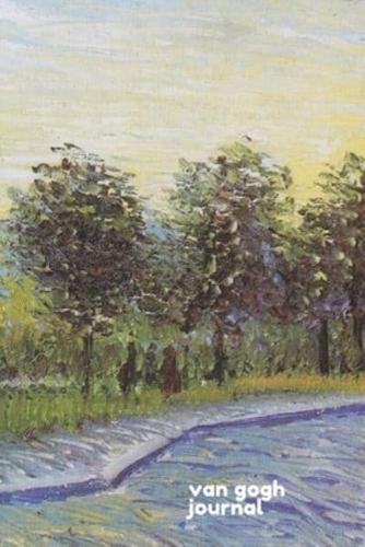 Van Gogh Journal Starring "Square Saint-Pierre at Sunset" By Vincent Van Gogh