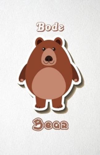 Bode Bear A5 Lined Notebook 110 Pages