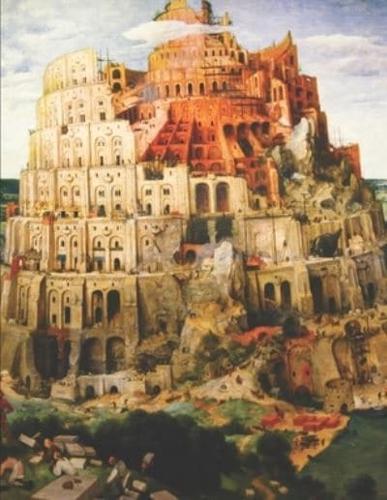 Tower of Babel Black Pages Notebook