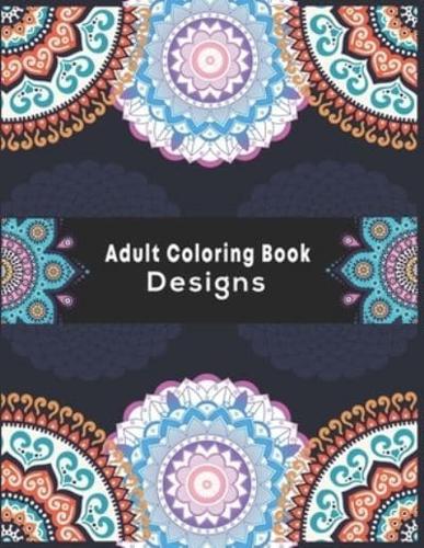 Adult Coloring Book Designs.