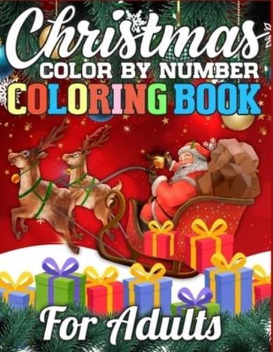 Christmas Color By Number Coloring Book for Adults