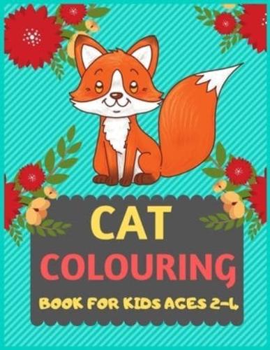 Cat Colouring Book For Kids Ages 2-4