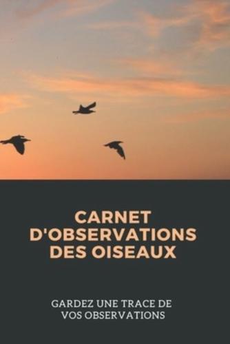 Carnet D'observations Des Oiseaux