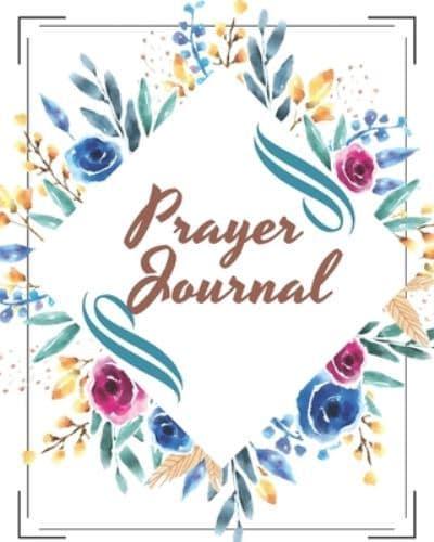 Prayer Journal-Daily Inspirational Beginners Guided Notebook-Record Your Prayer Requests 8"X10" 110 Pages Book 3