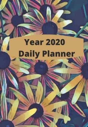 Year 2020 Fully Dated Monthly, Weekly And Daily Calender Yearly Planner