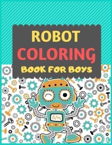 Robot Coloring Book For Boys