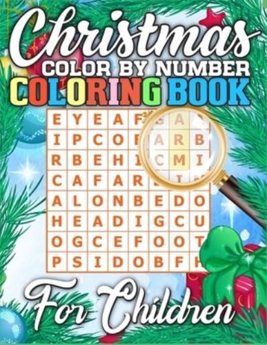 Christmas Color By Number Coloring Book for Children