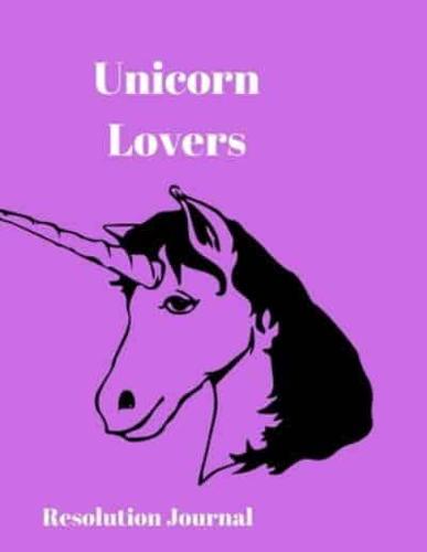 Unicorn Lovers Resolution Journal