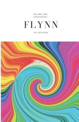 Flynn - Personalised Journal/Diary/Notebook - Fab Gift - To Do/ A5/ Notes - 100 Lined Pages (Funky Swirl)