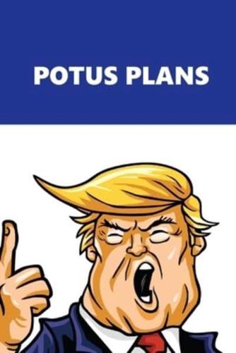 2020 Daily Planner Trump POTUS Plans Blue White 388 Pages