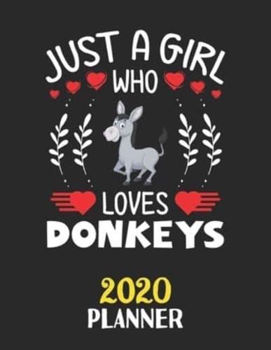 Just A Girl Who Loves Donkeys 2020 Planner